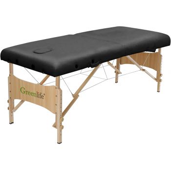 Beauty Salon Adjustable Double Fold Facial Massage Table 